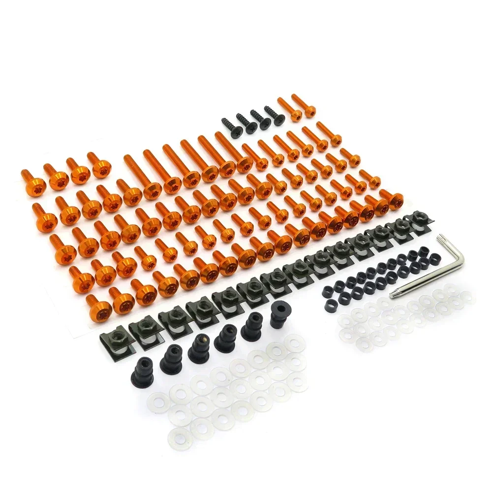 Motorcyle Parts CNC Fairing Bolt Kit Body Screws for Kawasaki Nijia Suzuki Gsxr Honda Cbr Red TITAN