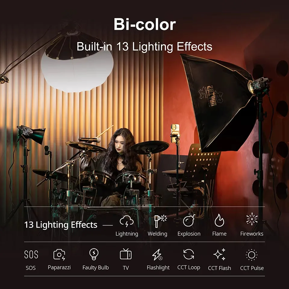 Amaran F21x / F22x Bi-color LED Flexible Fabric Light Amaran F22c /F21c Ultra-lightweight Photography Lamp for Studio by Aputure