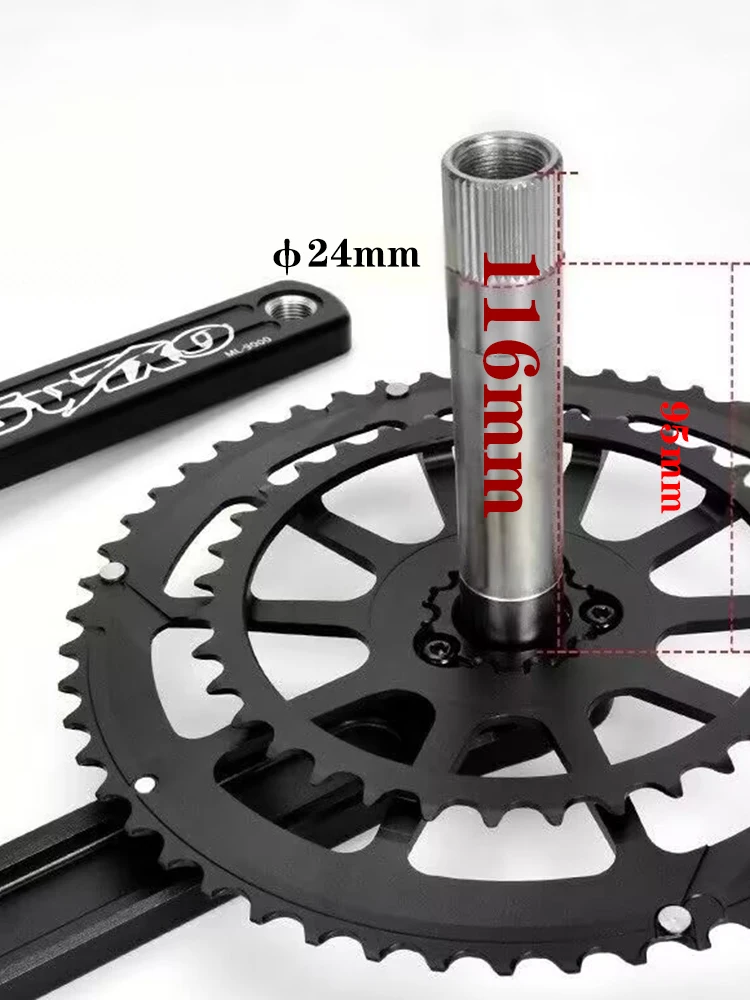 SWTXO RX Road bike crank 170MM 172.5MM 175MM Hollow integrated single Crank Compatible DUB Bottom Bracket
