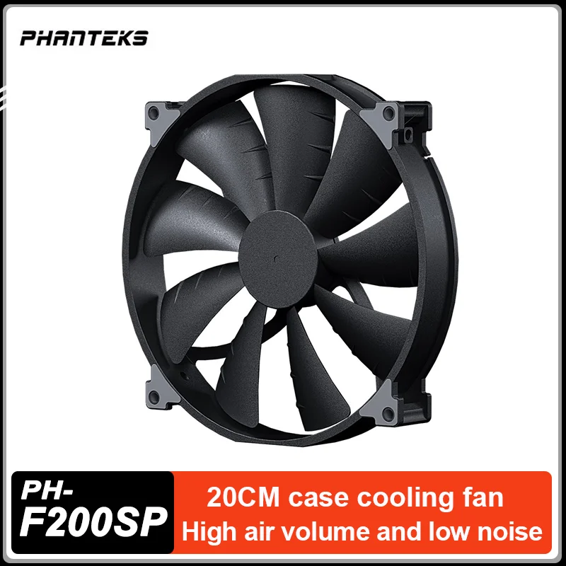 

PHANTEKS F200SP Computer Case Fan 20CM High Air Volume 4Pin PWM Quiet CPU Cooling Fan Hydraulic bearing