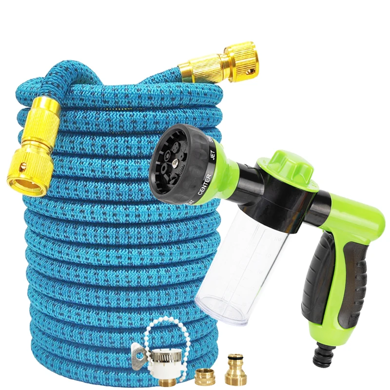 

Gardening Flexible Expansion Hose, Equipped With Portable Foam Water Gun, Garden Irrigation Accessories, Car Washing Tools