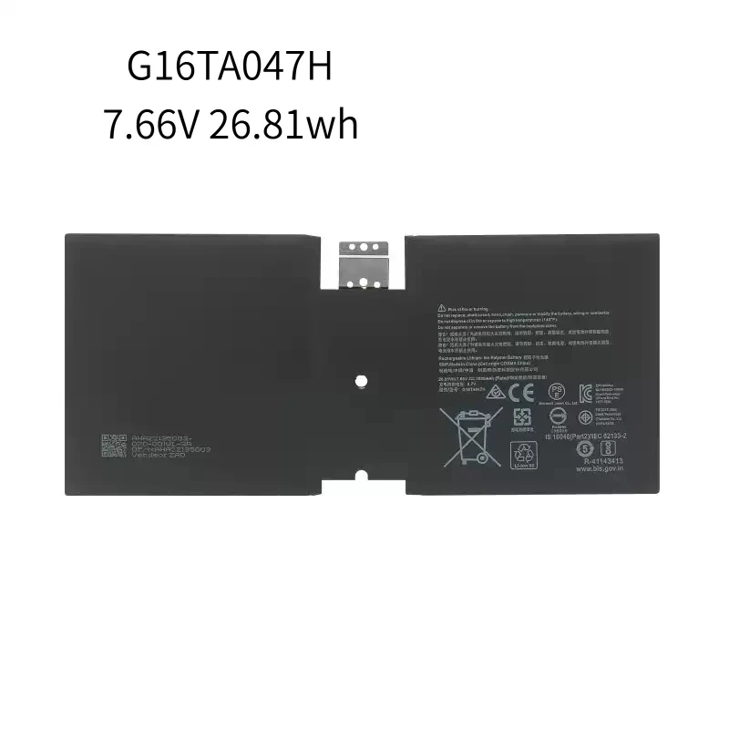 

NEW 7.66V 3500mAh Replacement Battery DYNU01 G16TA047 for Microsoft Surface Go 2 1901/1926 Laptop Battery