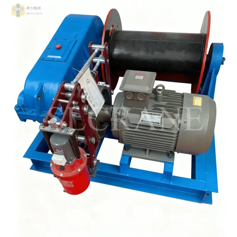 Hot Seller 220-600V Electric Winch with Automatic Brake Remote Control 3-10 Ton Capacity for Boat & Cranes Steel Rope