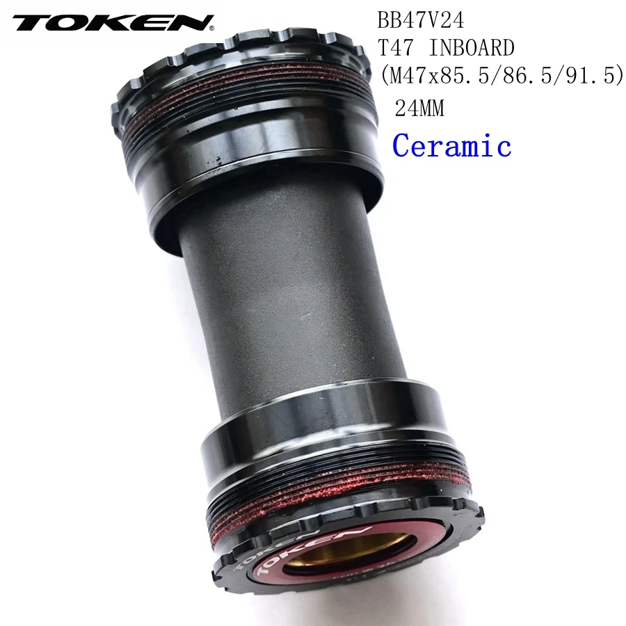 Bicycle BB Ceramic bearing bottom bracket T47 86mm frame type Token BB47V24 86mm 92mm Diameter 24mm TBT ceramic Bearings