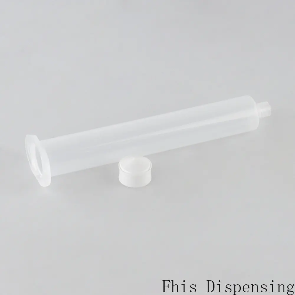 Material que forma un paquete de 20 conos dispensadores americanos de 55 cc, pistón de alimentación
