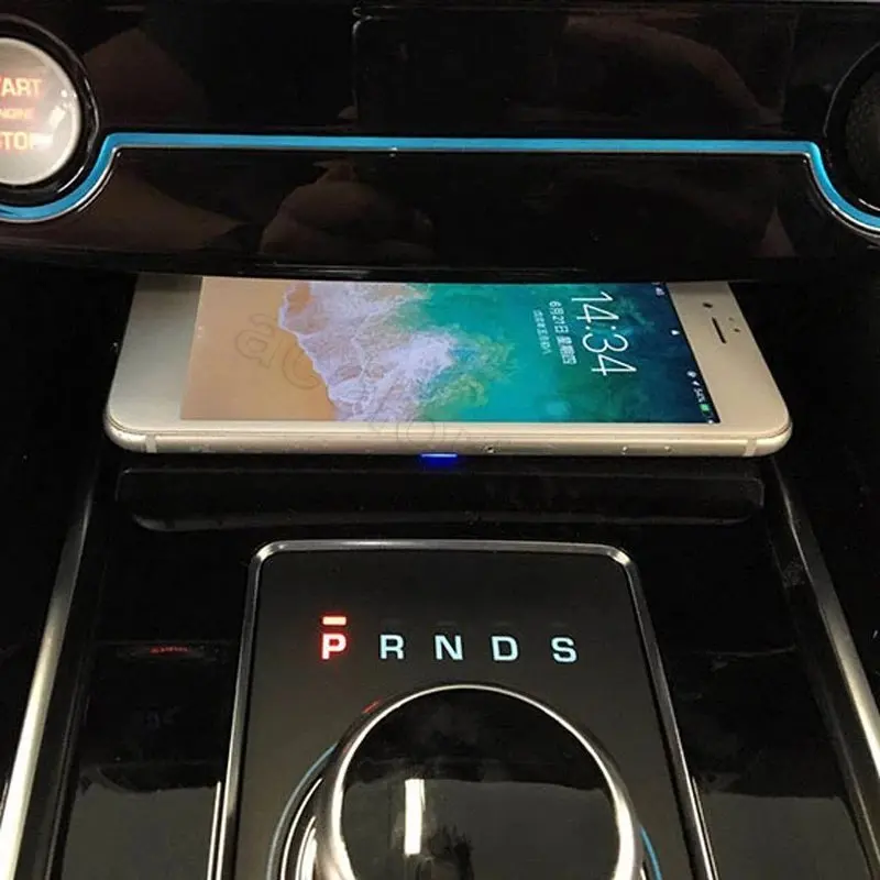 

Center console Car phone holder wireless charger for jaguar XE XF XFL 2017 2018 F pace charging pad charge stand interior