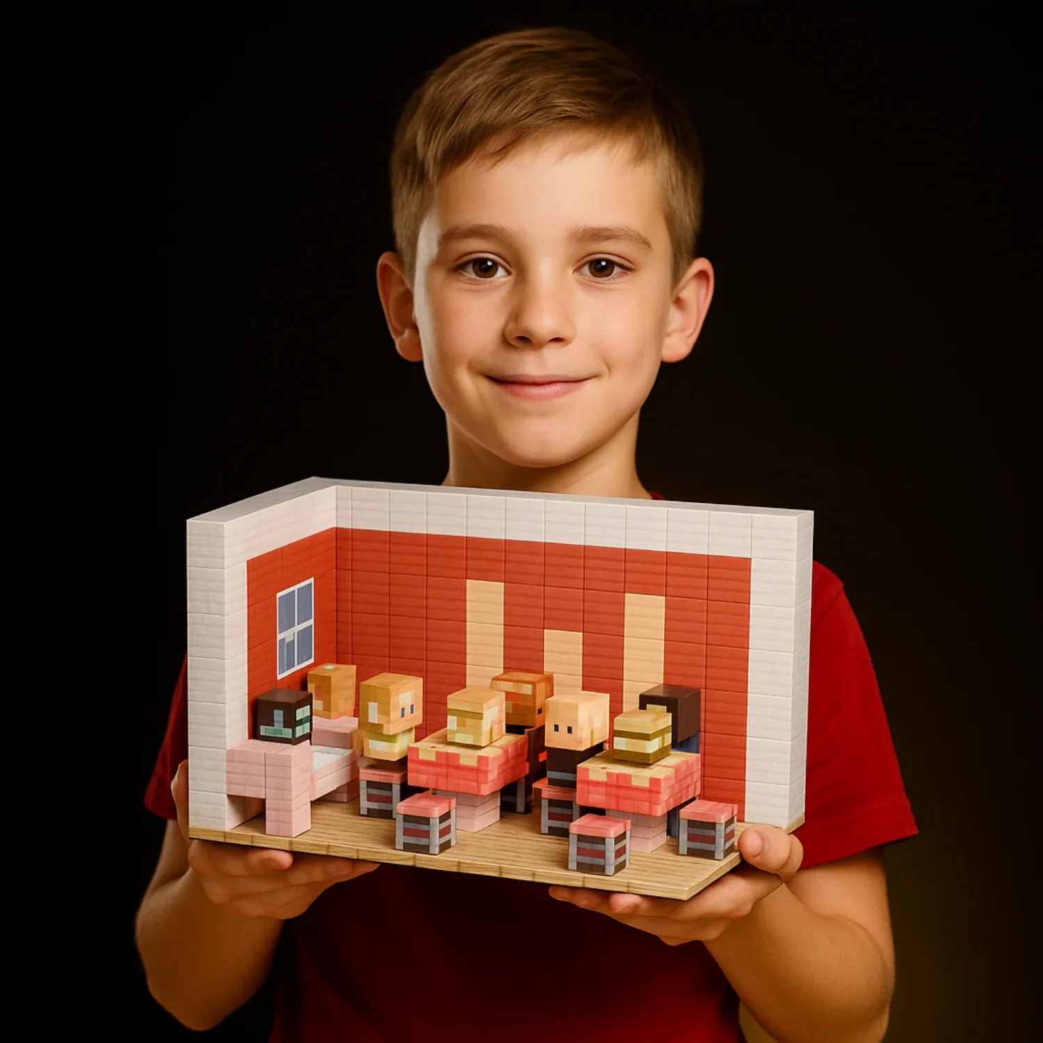 Magnetische Bausteine, Mine World, Magnetwürfel-Set für Jungen, Mädchen, Kinder ab 3 Jahren, DIY-Pixel-Stil, Modell, Grundplatte, STEM-Spielzeug, Grundplatte