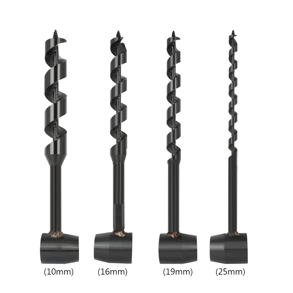 Bushcraft Auger Wrench Outdoor Survival Hand Drill Carbon Steel Manual Auger Drill Bit Self-Tapping Survival Wood Punch Tool