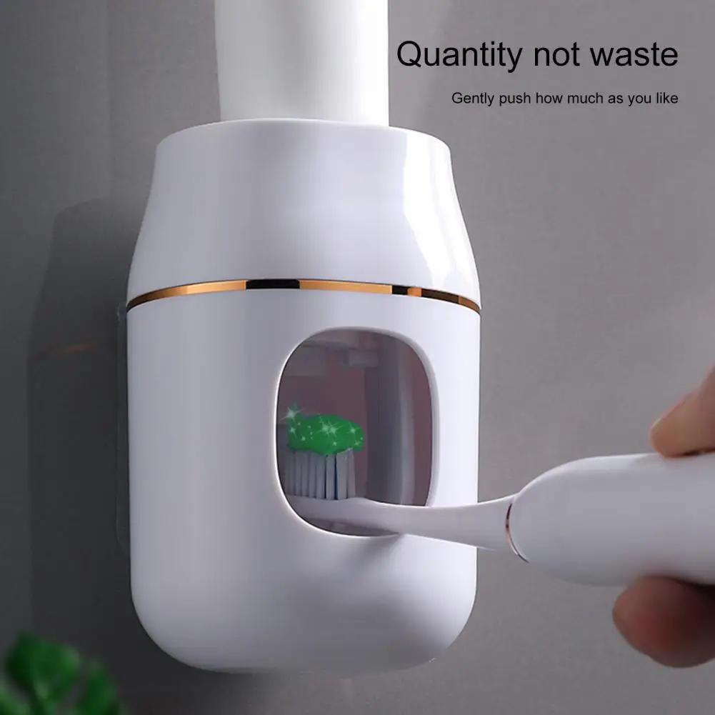 Automatic Toothpaste Dispenser Dust-proof Kids Adult Toothpaste Squeezer Quantitative Squeeze Wall-mounted Toothpaste Squeezer