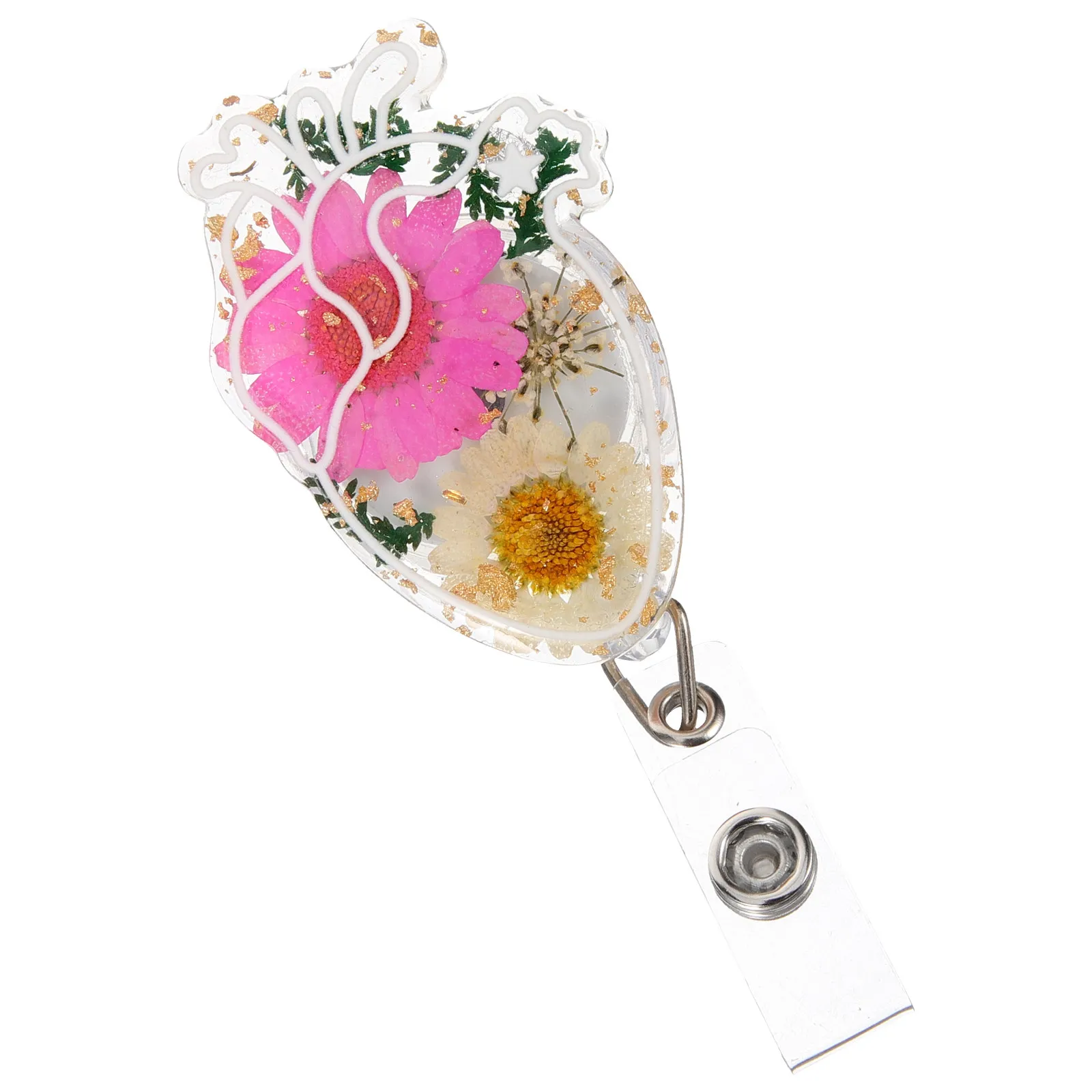 

Держатель для бейджей из акрила, выдвижной, портативный, с клипсой для именной таблички, удобный рабочий аксессуар, держатель для ID-карт