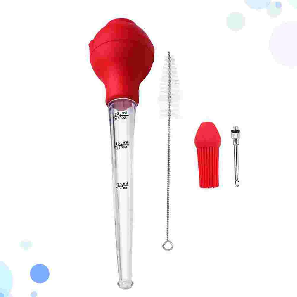 

Turkey Seasoning Pump Baster Kitchen Oil Dropper Drip Tube Barbecue Tools Tubes Chomps