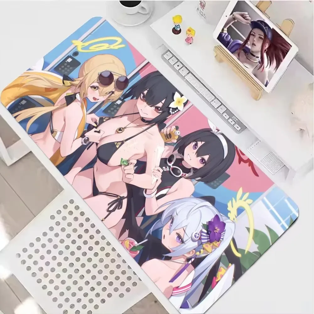CIFbuy Sexy Beauty Anime Gaming Mouse Pad Non-Slip Rubber Durable Stitched Edge For Office Home Computer Laptop Desk Mat