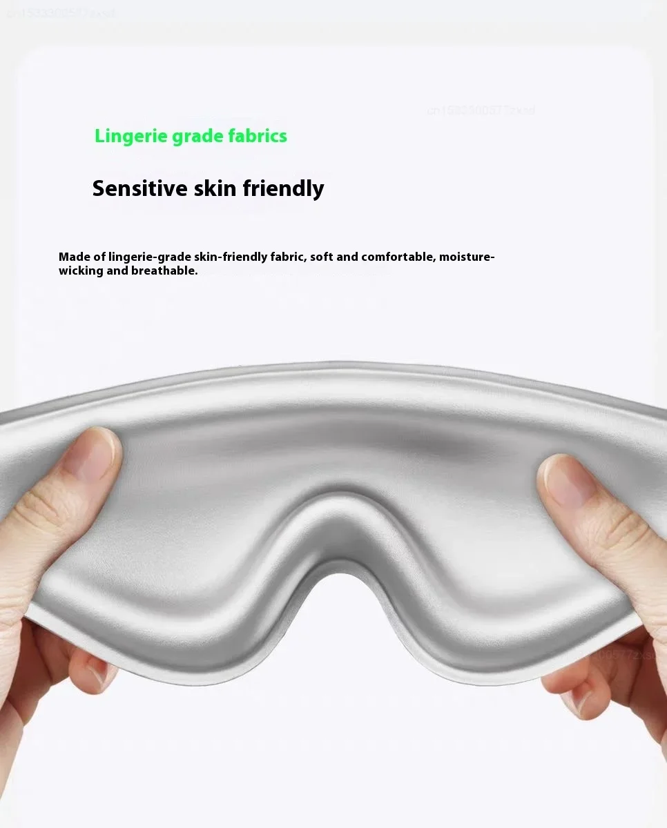 Dreamlight 4Spro Airbag Augenmaske Seiden-Textur Verdunkelung Schlafmaske für Erwachsene Augenermüdung Tragbare Schlafbrille Augenmaske – Detail 18