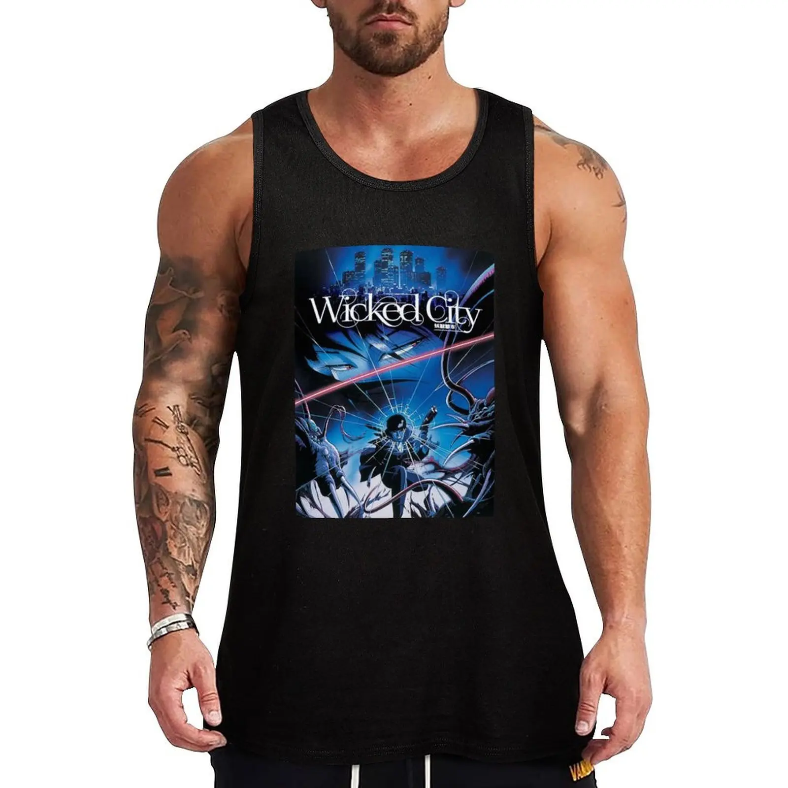 

Wicked CIty Poster Tank Top sleeveless vest men Body man sports t-shirts for men gym accessories man
