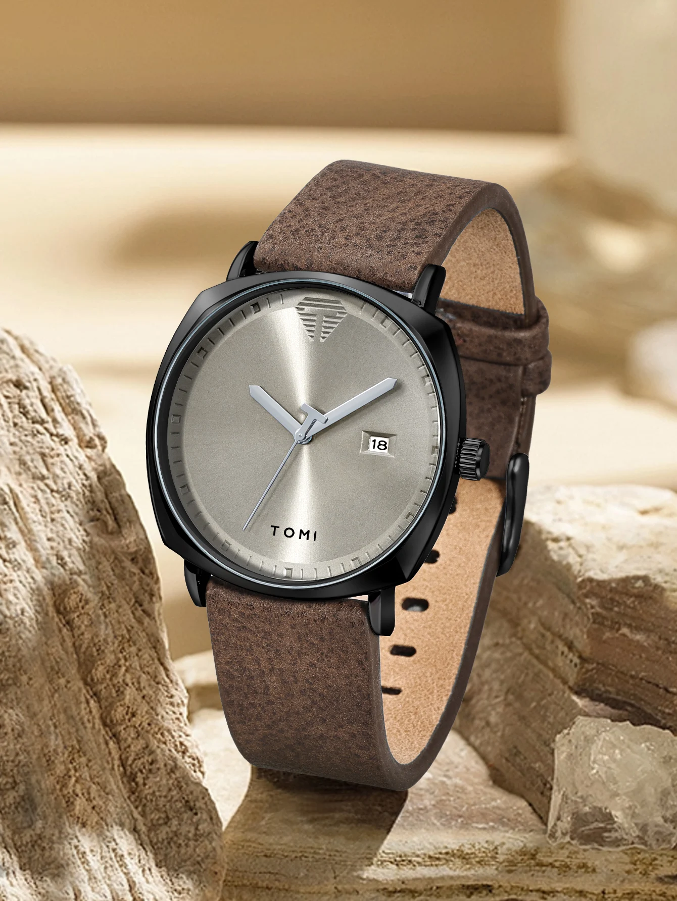 TOMI Neue 2PCS Luxury Business Männer Uhr Geschenk Box Set Einfache und Casual Männer Kalender Quarzuhr Stift Reloj männer Urlaub Geschenk – Detail 12