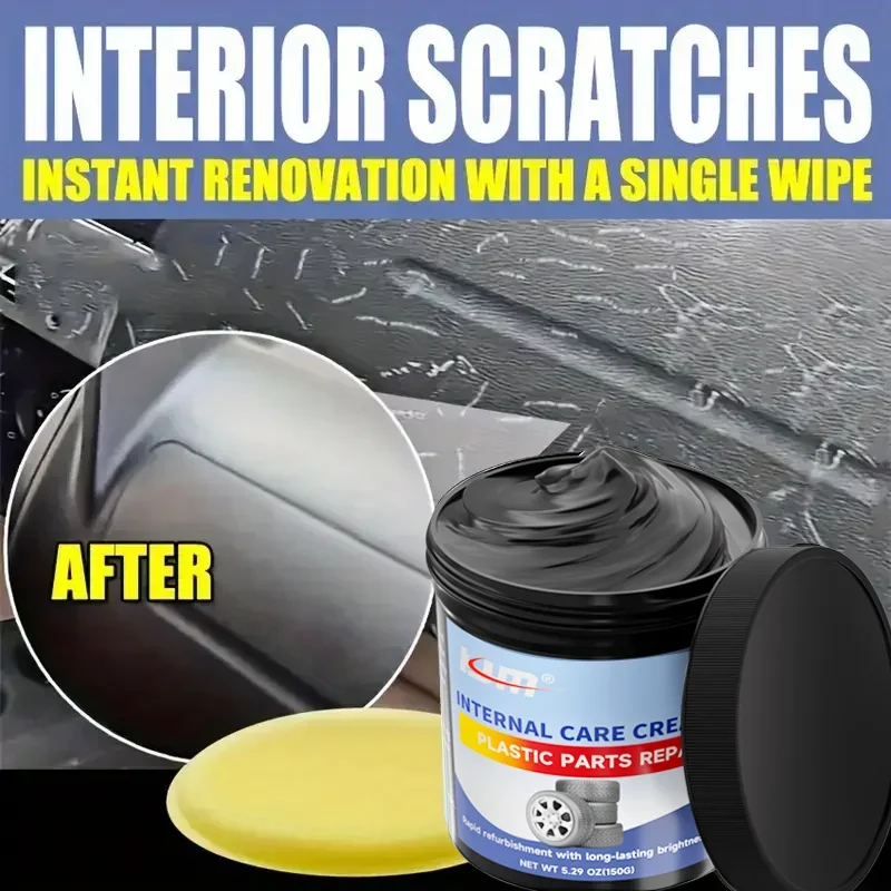 Auto Interior Renovation Kit - Plastic Part Refurbishment and Tire Shine Maintenance, Car Detailing Repair Solution