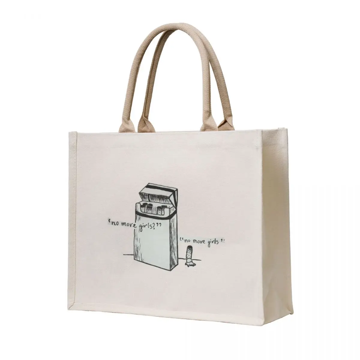 

No more girls Tote Bag hand bag ladies Shopper Cloth bag