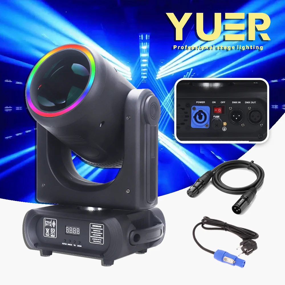 

250W LED stage Beam light Moving head highbrightness 14 Gobos DMX Auto control Effect light for DJ Disco Party show Club Wedding