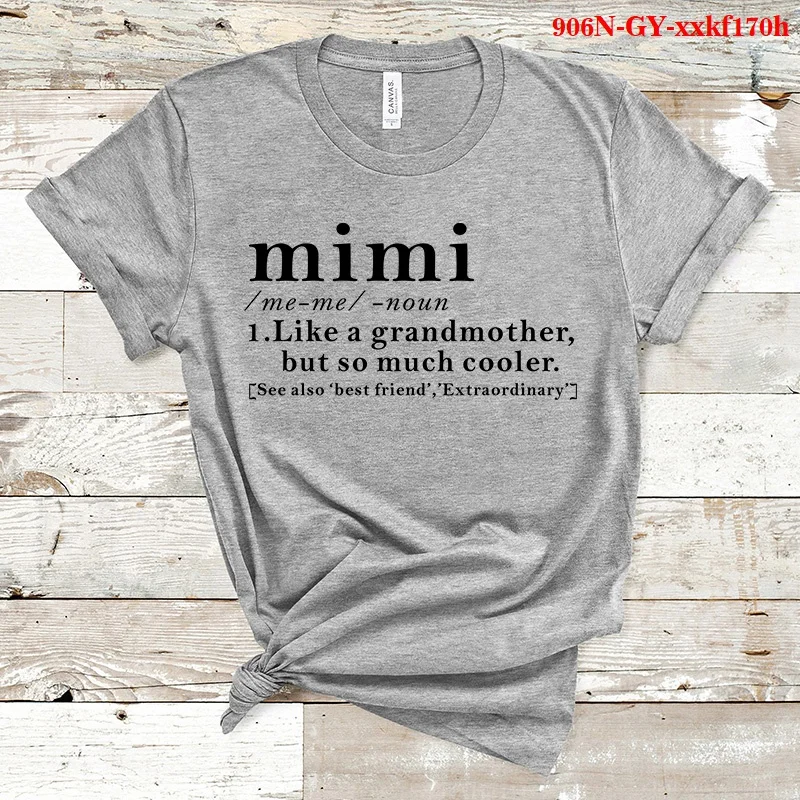 Mimi Like A Abuela Camiseta de manga corta para mujer, para Fans Camiseta de algodón, moda de verano