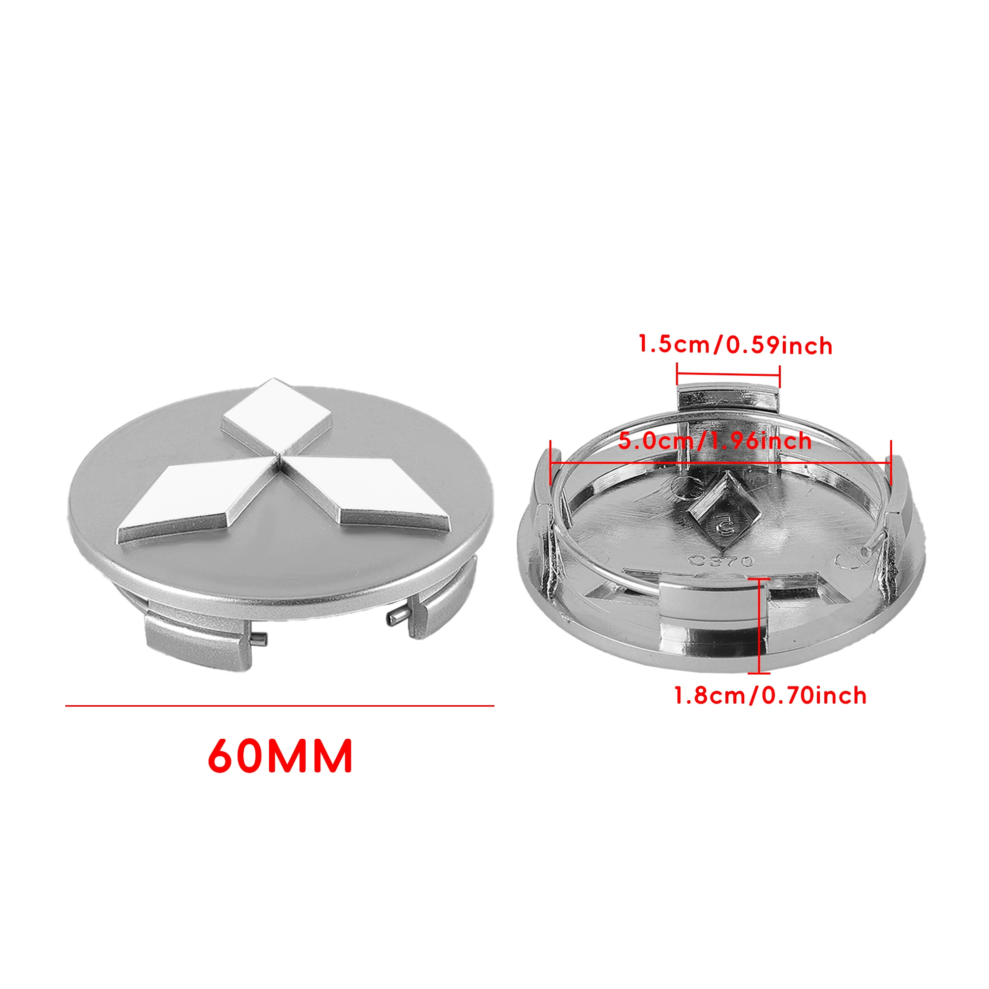 4 قطعة سيارة الإطارات مركز محور شعار قبعات يغطي اكسسوارات السيارات لميتسوبيشي Ralliart لانسر EX أوتلاندر ASX المنافسة ميراج