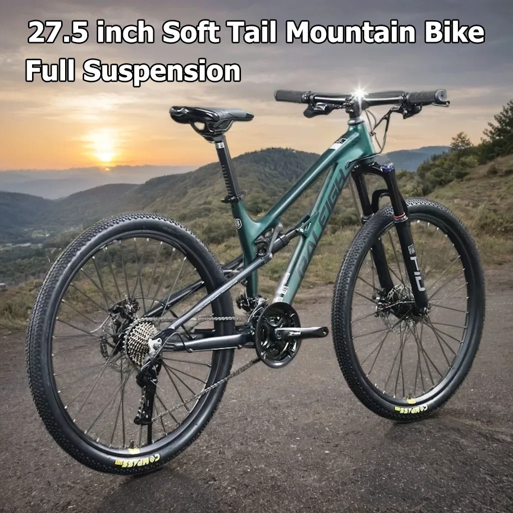 26/27.5 inch mtb Soft Tail Mountain Bike Aluminum Frame DH 27/30 speed Downhill Bicycle Full Suspension Cross Country bicicleta