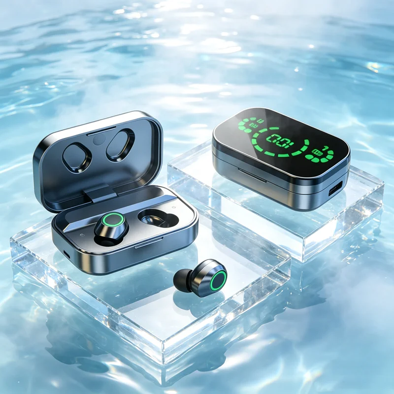 TWS Wireless Bluetooth 5.4 Earphone HiFi Stereo Headphones LED Power Display In-Ear Earbuds For All Smartphones