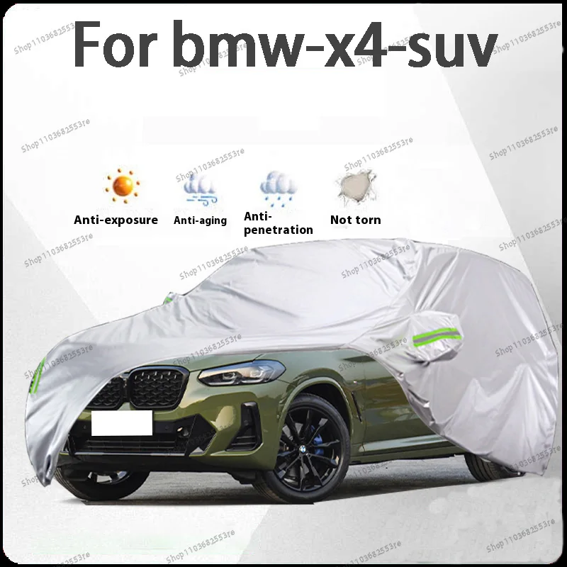 

For BMW X4 Fit Car Cover - Waterproof, Dustproof, Sunshade (UV), Snowproof | Silve Full Cover with All-Day Protection