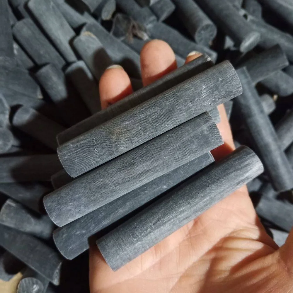 2 Piezas de Cuerno de Búfalo Sólido, Varilla Redonda de Cuerno Natural, Material Cilíndrico para DIY, Mango de Cuchillo, Boquilla de Cigarrillos, Bolígrafo, Material en Bruto para Hacer Calabazas