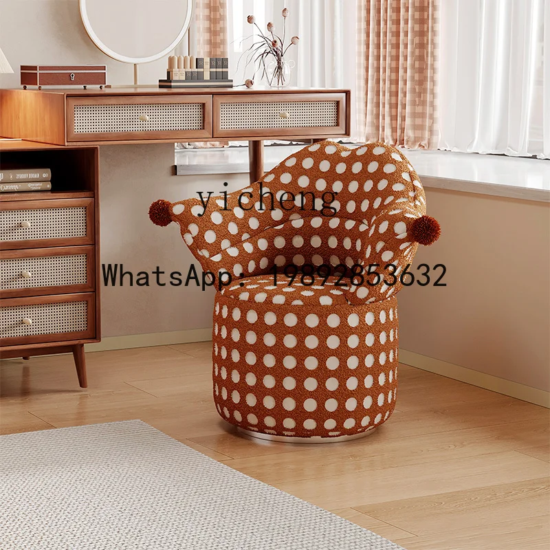 

study makeup chair rotating dressing chair cartoon sofa living room single chair