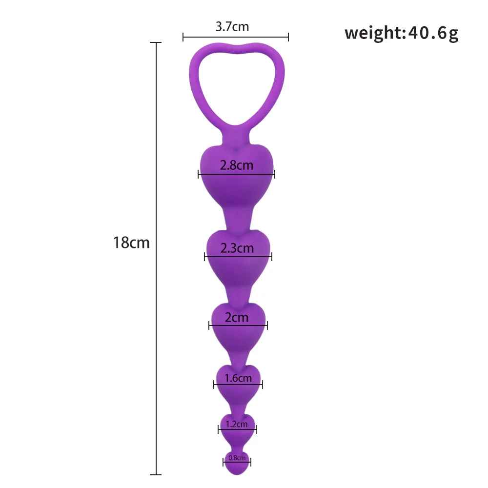 Long Anal Beads Pull Bead Design Anal Plug Prostate Massage Big Vaginal Balls Deep Stimulation Personal Wellness Toy for Adults view 3