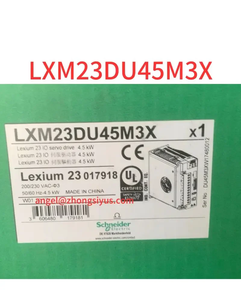 

New LXM23DU45M3X, 4.5 kw drive