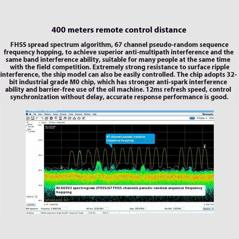 Radiolink R6F V4 Rc Receiver 2.4G Signal for RC Transmission High Voltage Six Channel RC4GS/RC6GS V3 Car Model Ship Model