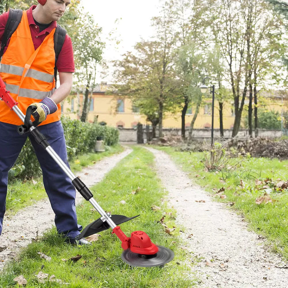 ONEVAN 10 Zoll bürstenloser elektrischer Rasenmäher 36000 U/min Akku-Rasentrimmer Länge einstellbar Gartenwerkzeug für Makita 18 V Akku