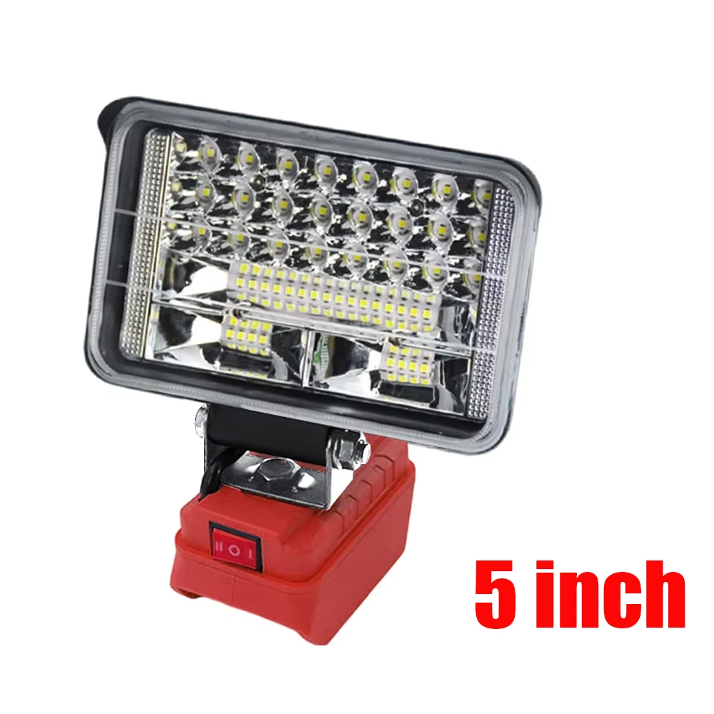 Led Light For Milwaukee 18V Li-ion Battery LED Work Light 4/5/8 inch Tool Light Portable Emergency Flood Lamp Camping lamp