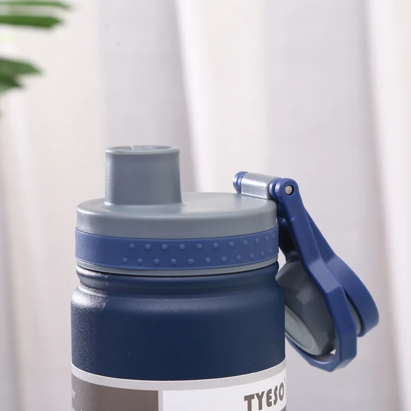 750ml Tyeso Thermos Cup Stainless Steel Portable Water Bottle Large Diameter And Large Capacity Student Sport Kettle