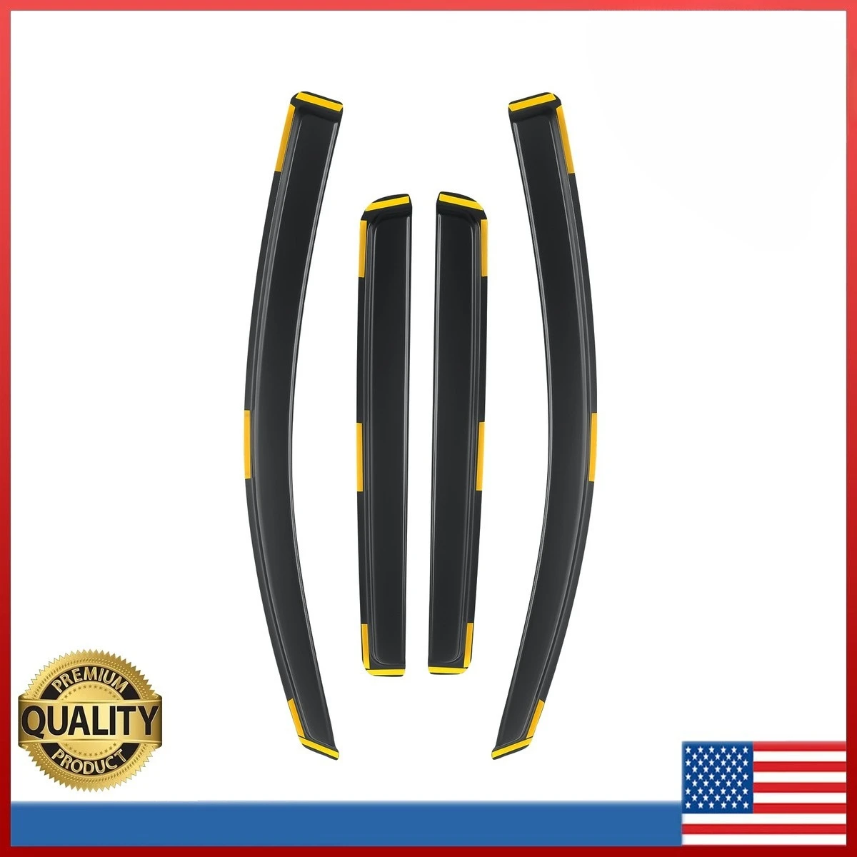 

For 2023-2025 Chevy Colorado GMC Canyon Smoke In-Channel Door Window Vent New