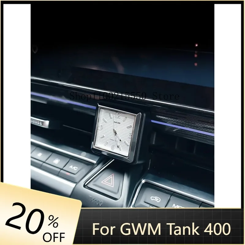 

Auto Quartz Watch Outlet Dashboard Car Clock Air Clip Interior Accessories For Tank 400 Hi4-T