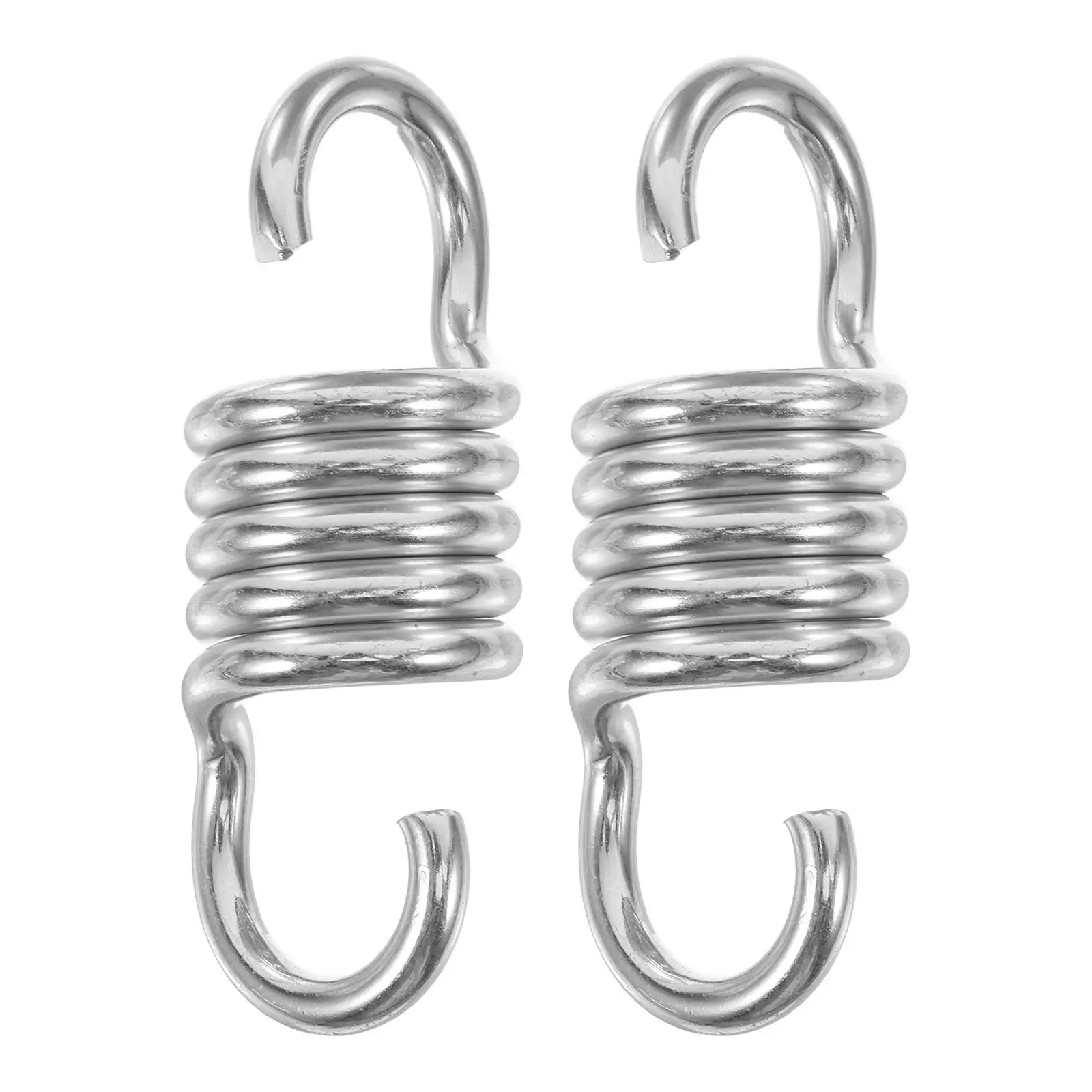 

2 Galvanized Swing Springs φ6 5xφ37x105 Heavy Duty Hammock Chair Egg Hanging Spring Hardware Kit Bedroom Hook Suspension
