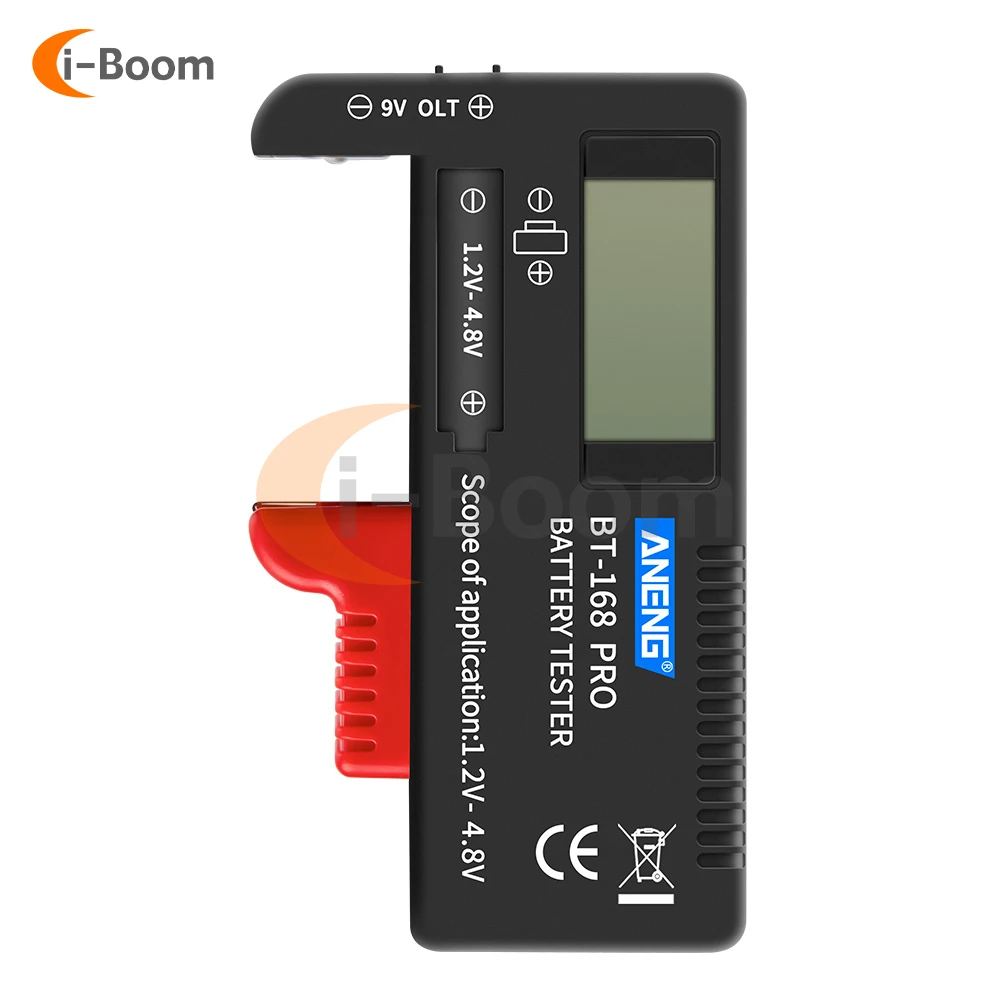 BT-168 Battery Tester Residual Battery Monitor Voltmeter Dry Battery Lithium Battery Button Battery Household Battery Meter