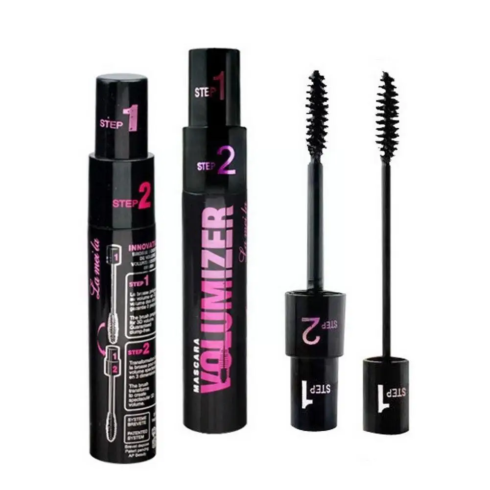 Double Purpose Mascara Waterproof and Sweatproof Curling Brushes Makeup Eye Fiber Makeups Mascara Eyelash Eyelashes Black M L9N1