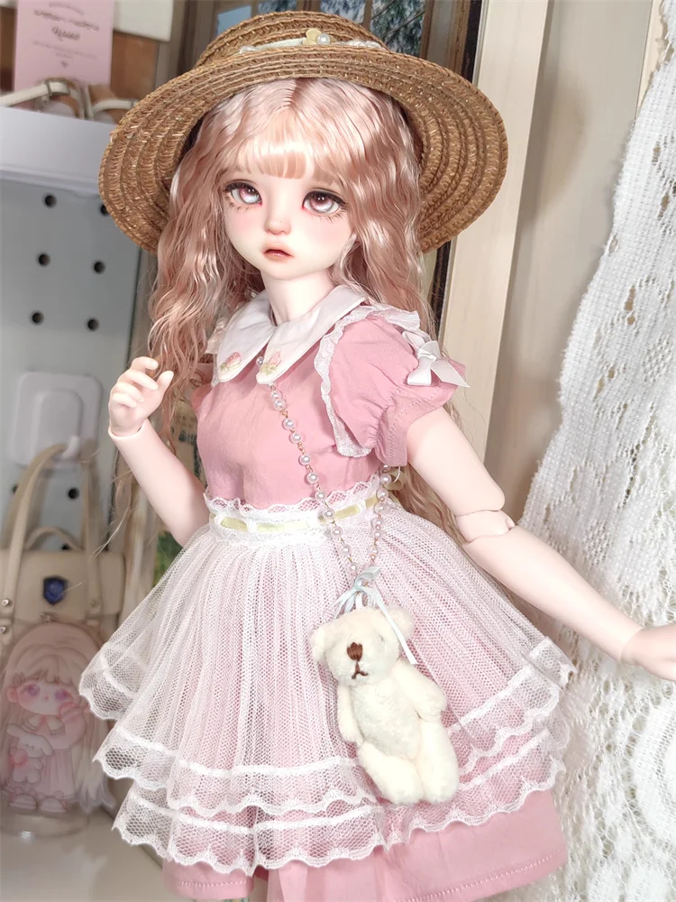 BJD Doll Clothes For 1/4 Doll Skirt Bag Set Doll Diy Gift (Only Clothes No Doll)