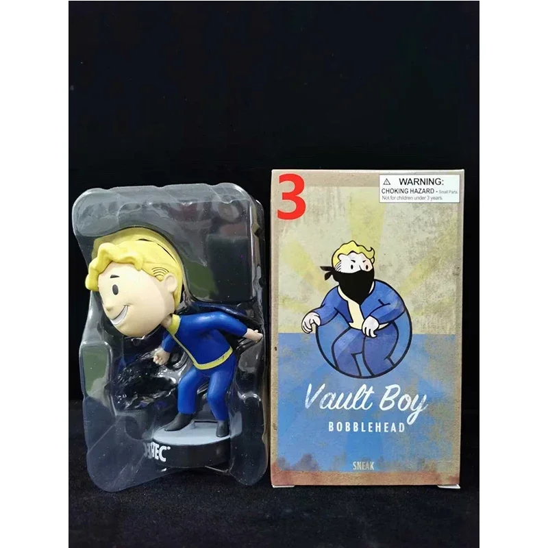 Bandai Wackelkopf Nette Vault Boy Vollen Satz Figur Spielzeug Anime Action Figure Statue Sammlung Modell Puppe Zimmer Ornament Spielzeug Kinder Geschenk 4