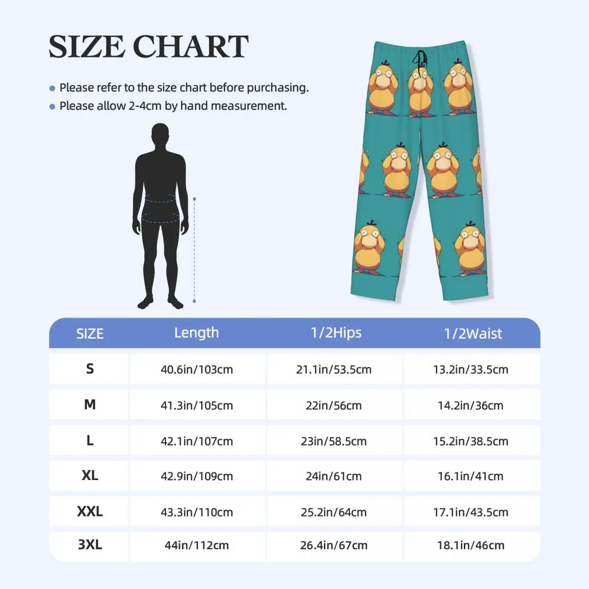 Custom Ducks Pajama Pants for Men Animated Film Lounge Sleep Stretch Sleepwear Bottoms with Pockets