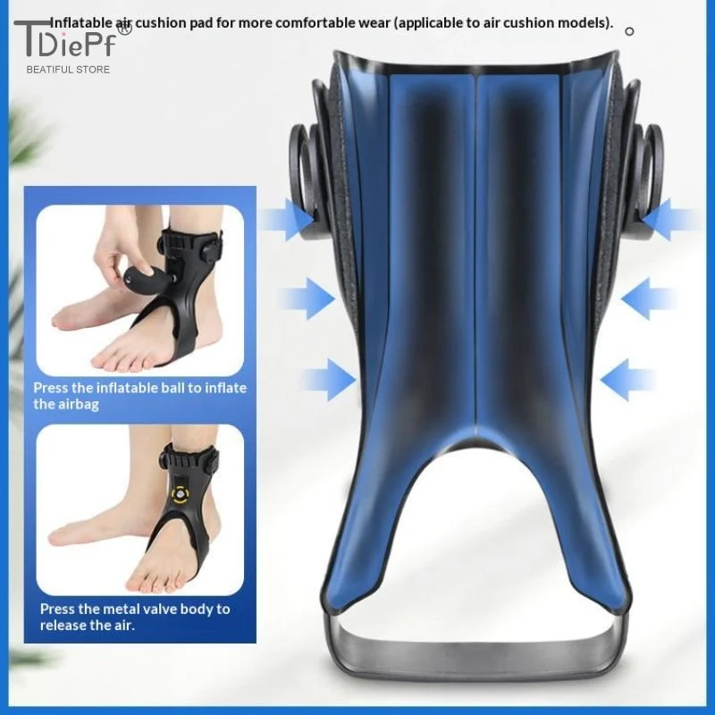 

1PCS New plastic Drop Foot Brace Orthosis Drop Foot Ankle Support With Comfortable Adjustable Buckle For Stroke Shoes Walking