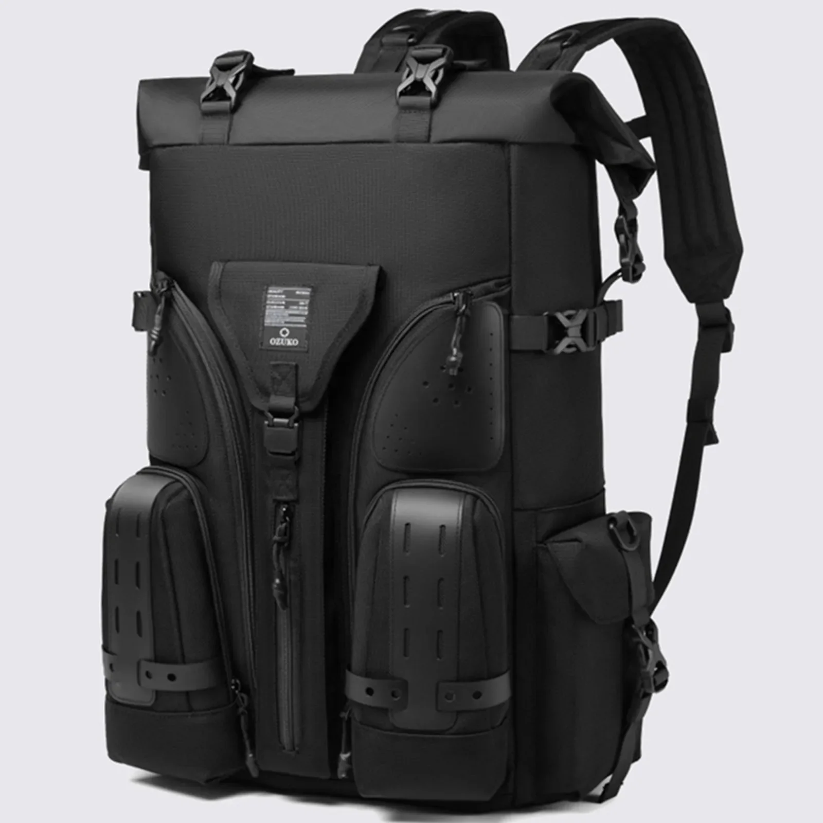 Business Tactic Backpack for Men Fit Laptop Computer Storage Bags Multifunctional Travel Back Pack Waterproof Shoulder Knapsack