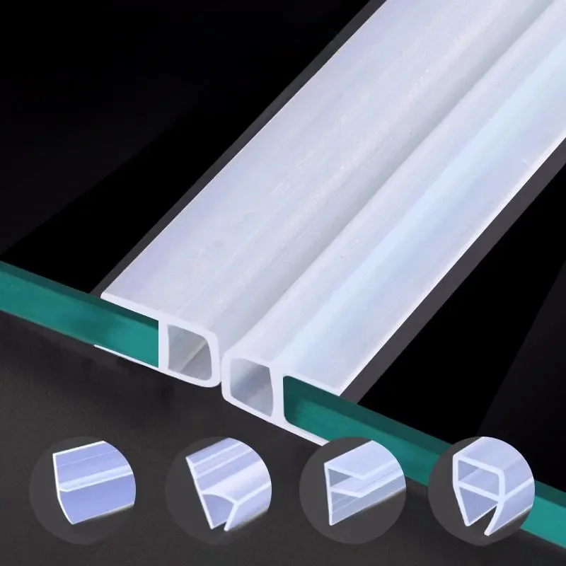 

6/8/10/12mm Gap Glass shower door seal strip Rubber bathroom Shower Door Window Weather Strips Draft Stopper Bathroom Sealer