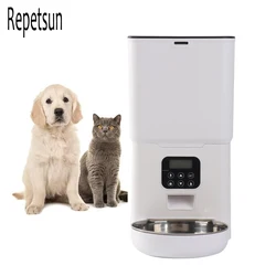 6L Large Capacity Whirlpool Slow Food Smart Automatic Pet Feeder Cat Dog Smart Folding Food Dispenser Timer Pet Feeding Supplies