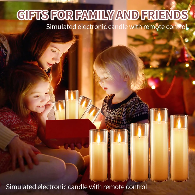 5 أضواء شموع LED عديمة اللهب ديكور متمنيا إبداعي شموع وهمية بلاستيكية تعمل بالبطارية مهرجان الزفاف العائلي