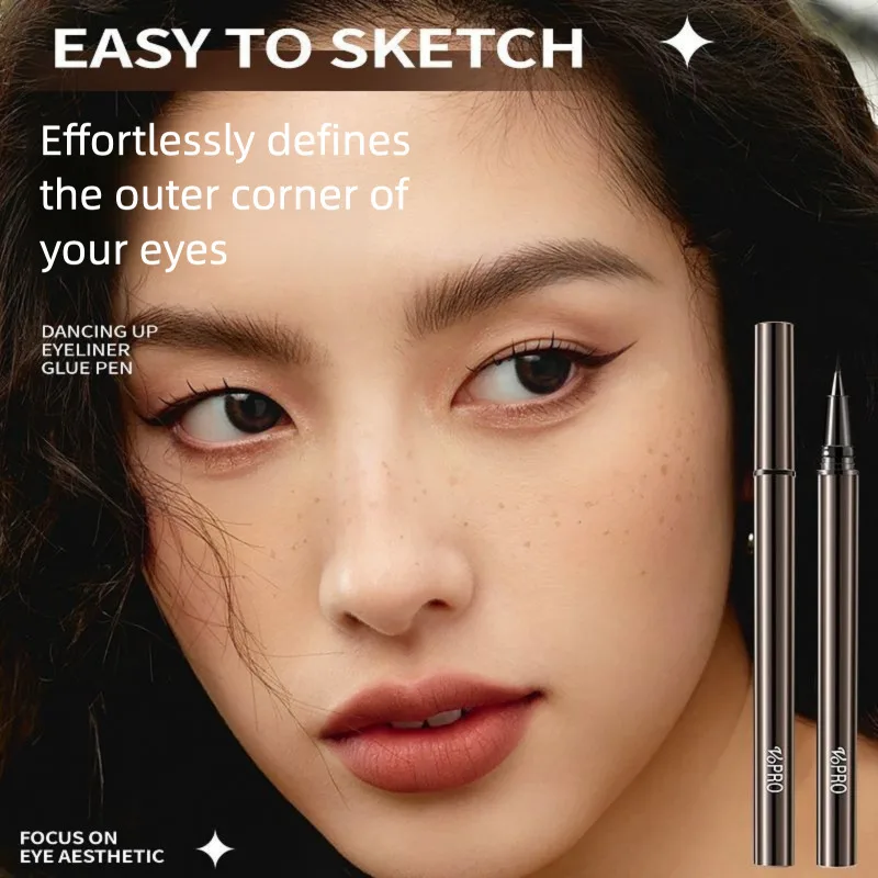 VOPRO Eyeliner Liquid Pen, Extremely Fine Tip, Waterproof, Anti-drying, Quick-drying And Long-lasting Eyeliner Liquid