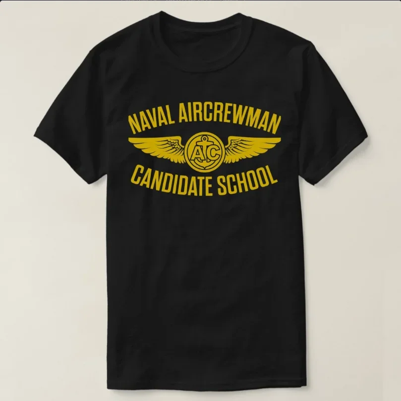 Retro Style Naval Aircrewman Candidate School T-Shirt 100% Cotton O-Neck Short Sleeve Casual Mens T-shirt Size S-3XL